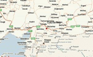 Gaziantep-Mapa