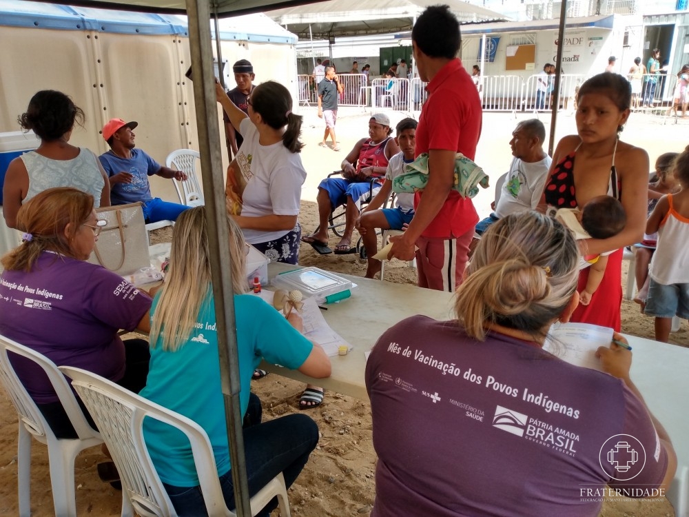 Jornada de Saúde no abrigo indígena em Pintolândia