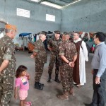 Visita do Chefe Maior do Exército aos abrigos de Pacaraima
