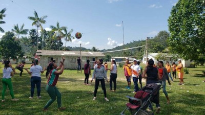 Esportes nos abrigos indígenas
